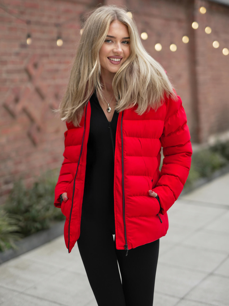 Dámská Bunda Červená OZONEE JS/M769/270Z