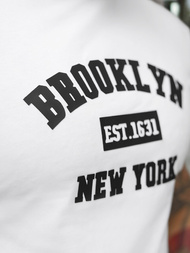 Pánské Tričko Bílé OZONEE NB/MT3134