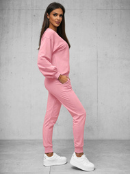 Dámská dvoudílná tepláková souprava růžová OZONEE O/12113Z