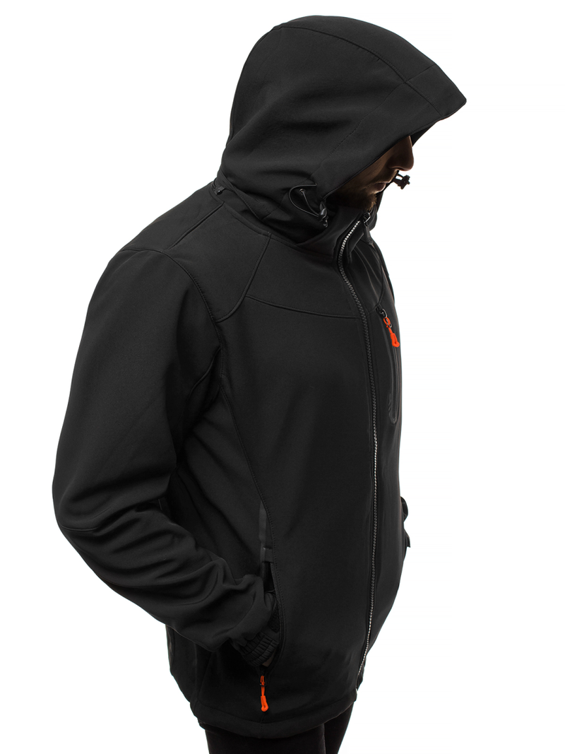 Pánská Bunda Softshell černo-oranžová OZONEE GE/12269Z