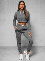 Dámská dvoudílná tepláková souprava grafitová OZONEE JS/8C67/5