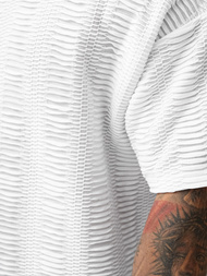 Pánské Tričko Bílé OZONEE O/B1149