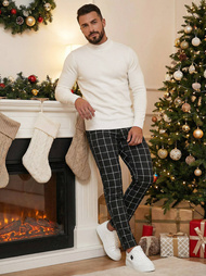 Pánské Chino Kalhoty Černé OZONEE DJ/5522Z