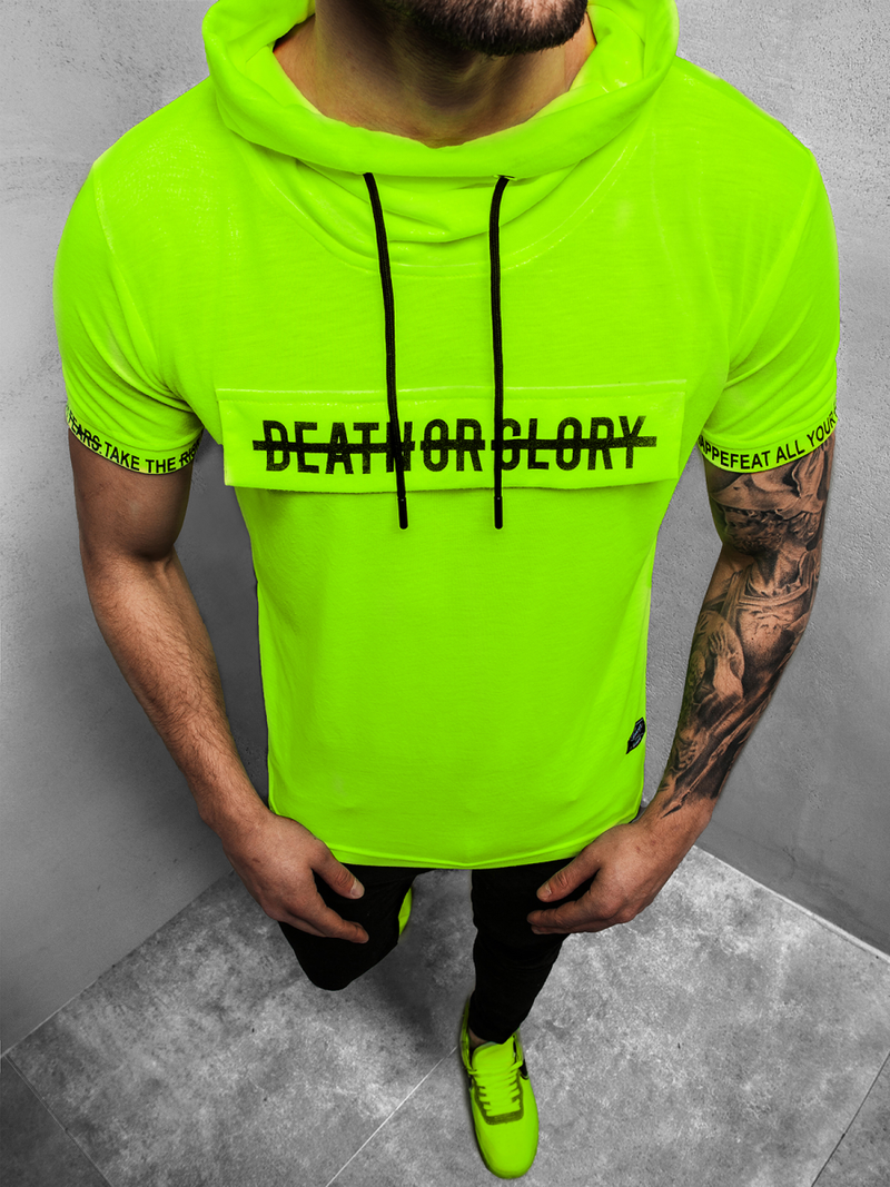 Pánské Tričko Zelený-neon OZONEE MR/19109XZ