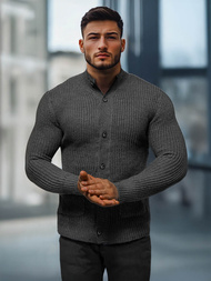 Pánský Svetr Grafitový OZONEE NB/MM6020/3Z