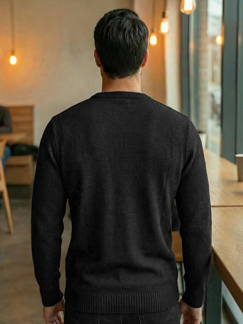 Pánský Svetr Černý OZONEE JS/59B3607/3