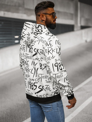 Pánská Mikina Bílá OZONEE JS/8B1175/1