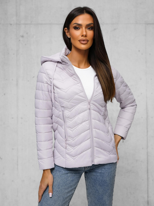 Dámská bunda světle fialová OZONEE JS/16M9238/35