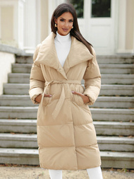 Dámská Bunda Béžová OZONEE JS/M737/62Z