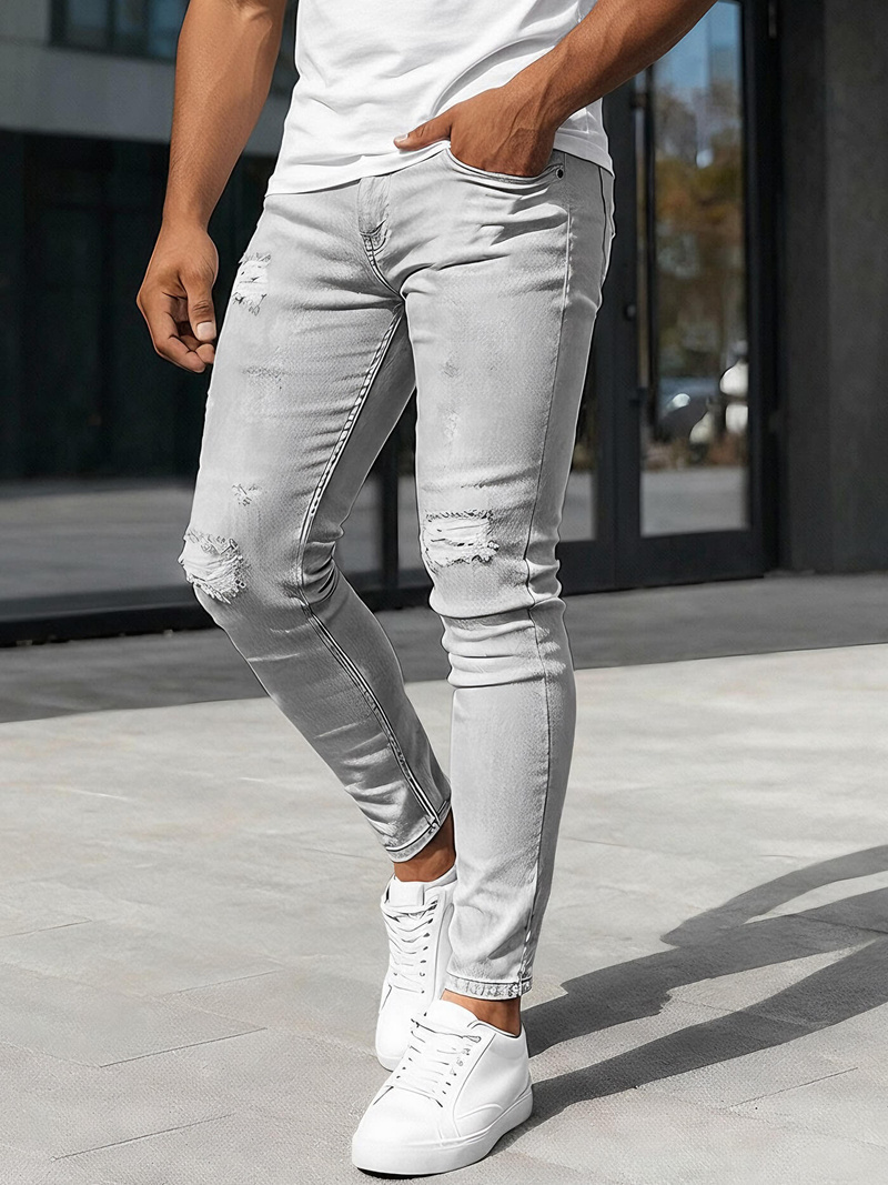 Pánské Džíny Šedý OZONEE DO/2822/2