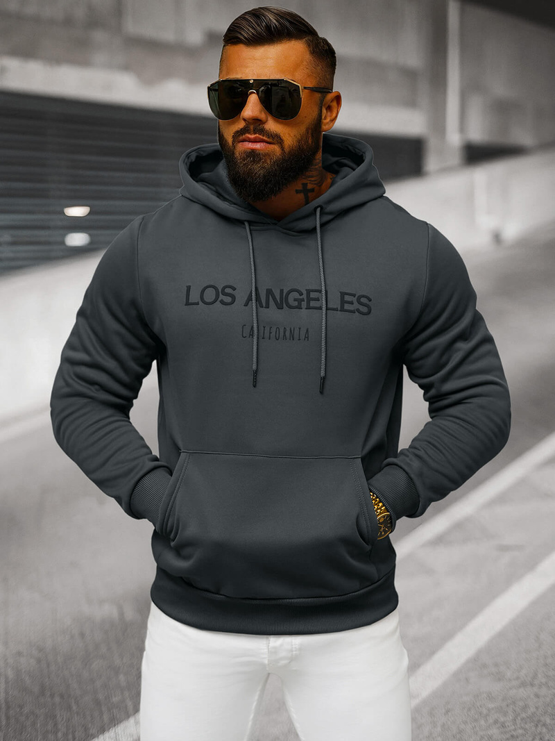 Pánská Mikina Grafitová OZONEE JS/27B6507/5