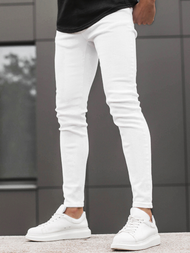 Pánské Džíny Bílé OZONEE DR/2062