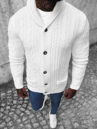 Pánský Svetr Bílý OZONEE NB/MM6017/1