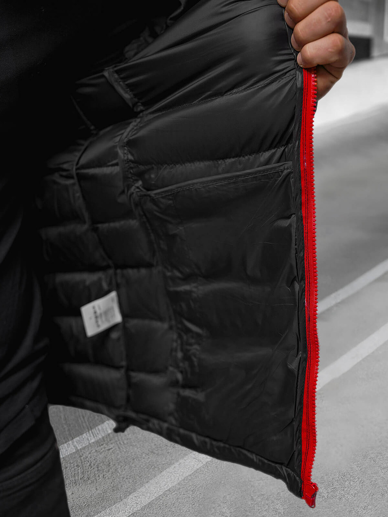 Pánská Bunda Černá/2 OZONEE JB/JP1111