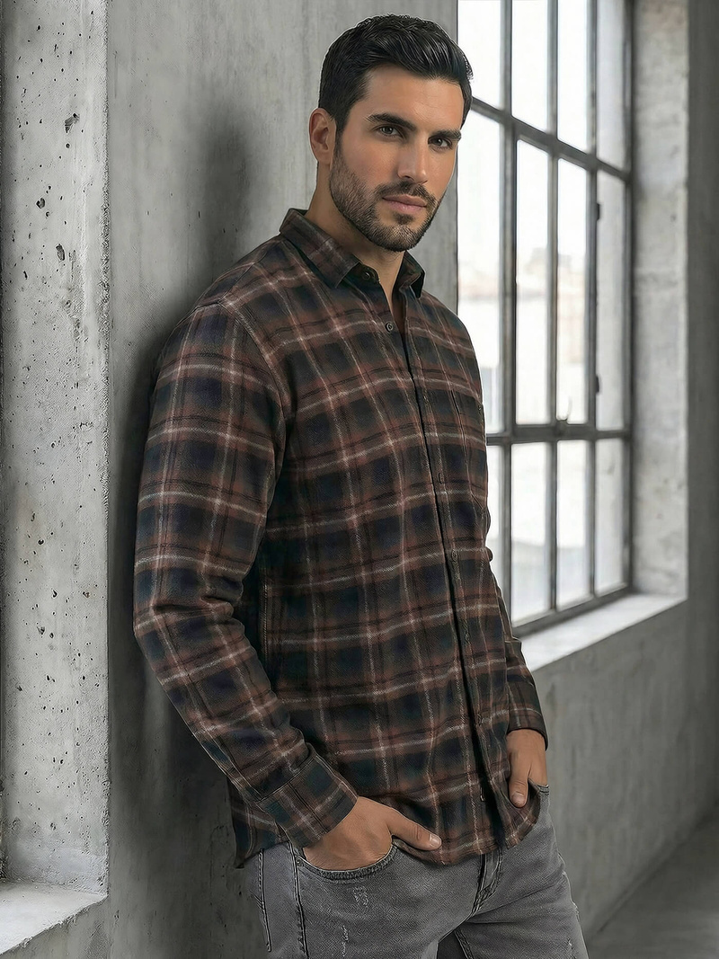 Pánská Košile Námořnická Modřá OZONEE V/V177Z