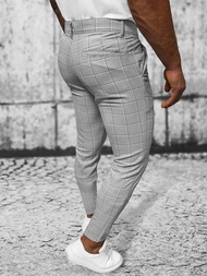 Pánské Chino Kalhoty Šedé OZONEE O/3000