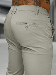 Pánské Chino Kalhoty Šedé OZONEE BL/SK222/5