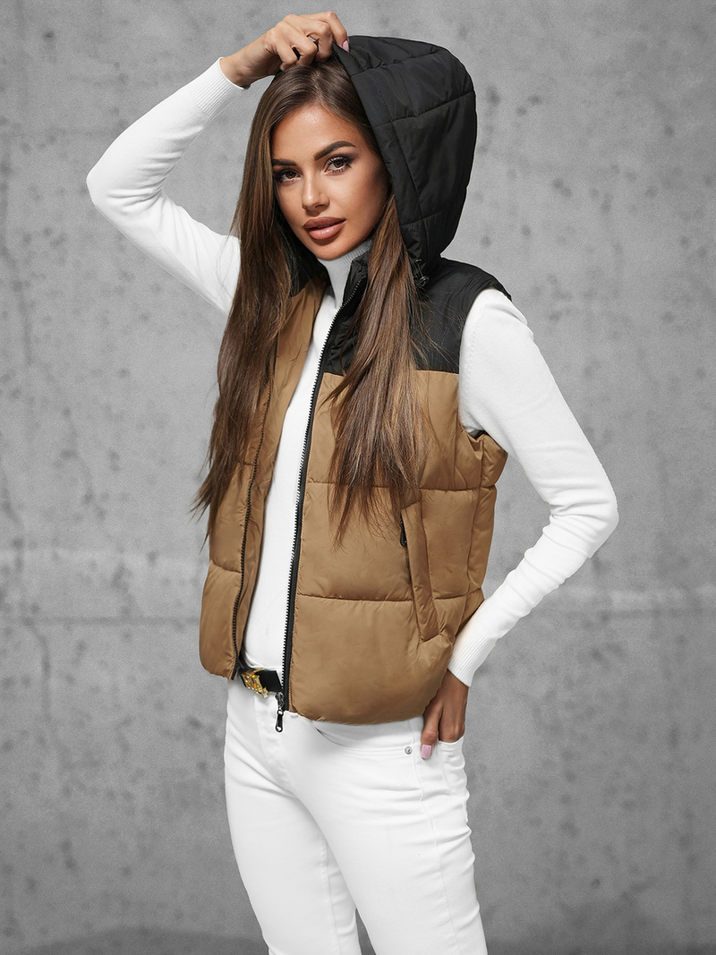 Dámská Vesta Camelová OZONEE JS/16M9112/84