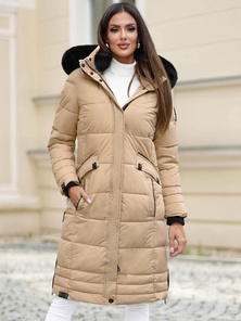 Dámská Bunda Béžová OZONEE O/W377Z