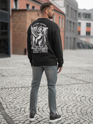 Pánská Mikina Černá OZONEE JS/65B3919/3