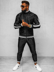 Pánská Tepláková Souprava Černá OZONEE O/3C103/9