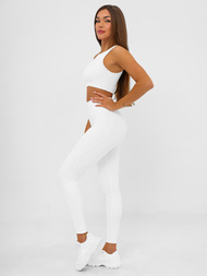 Dámské Legíny Bílé OZONEE JS/17K585/1