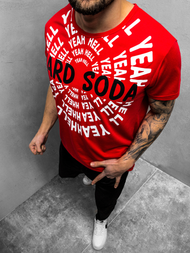 Pánské Tričko Červené OZONEE JS/KS1948Z