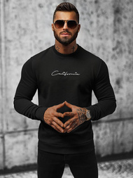 Pánská Mikina Černá OZONEE O/P2029