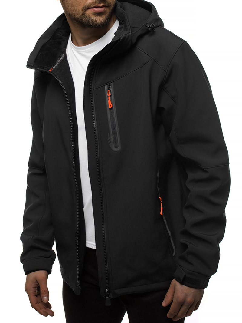 Pánská Bunda Softshell černo-oranžová OZONEE GE/12269Z
