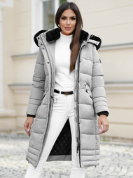 Dámská Bunda Šedé OZONEE O/W377Z