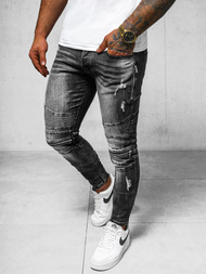 Pánské Džíny Černé OZONEE NB/MP007NZ