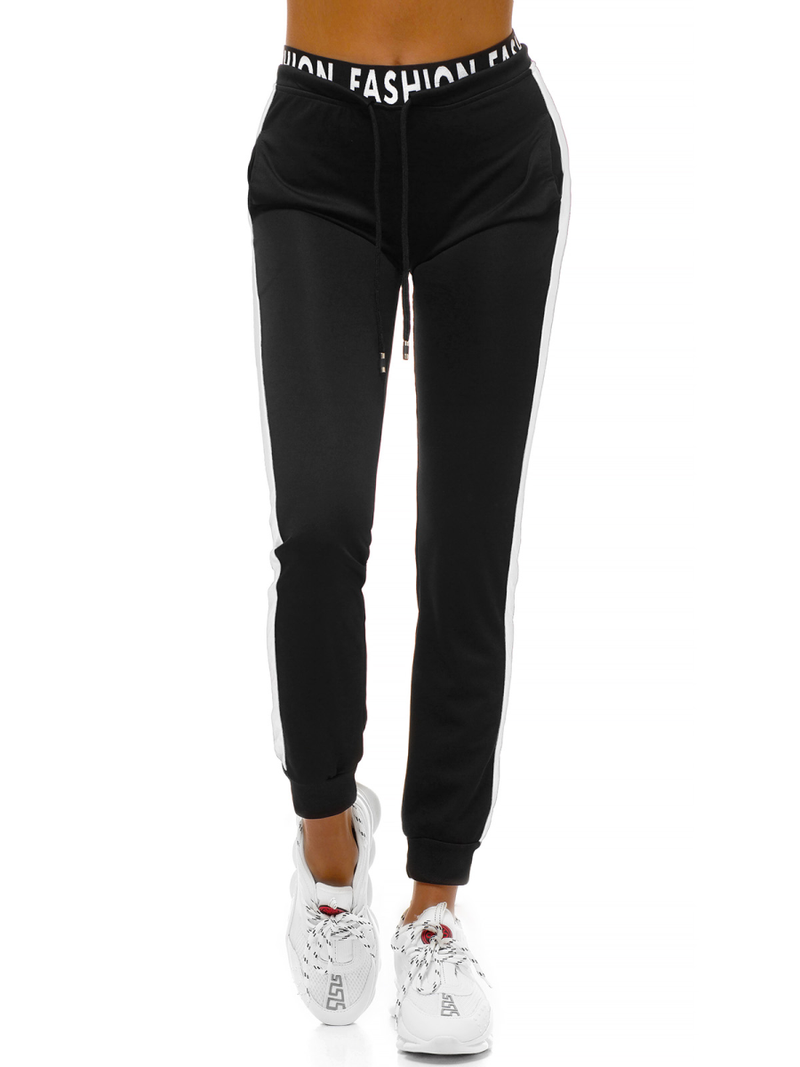 Dámské tepláky Černobílé OZONEE O/82316