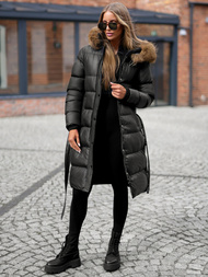 Dámská Bunda Černá OZONEE JS/5M3298/392Z