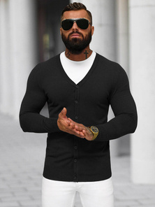 Pánský Svetr Černý OZONEE NB/MM6006/4Z