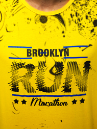 Pánské Tílko Žluté OZONEE JS/KS2075Z