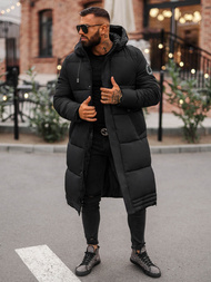 Pánská Zimní Bunda Černá OZONEE JS/19M1290/392