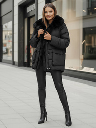 Dámská Bunda Černá OZONEE JS/16M9185/392Z