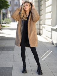 Dámská dlouhá zimní bunda černá OZONEE JS/5M3352/392