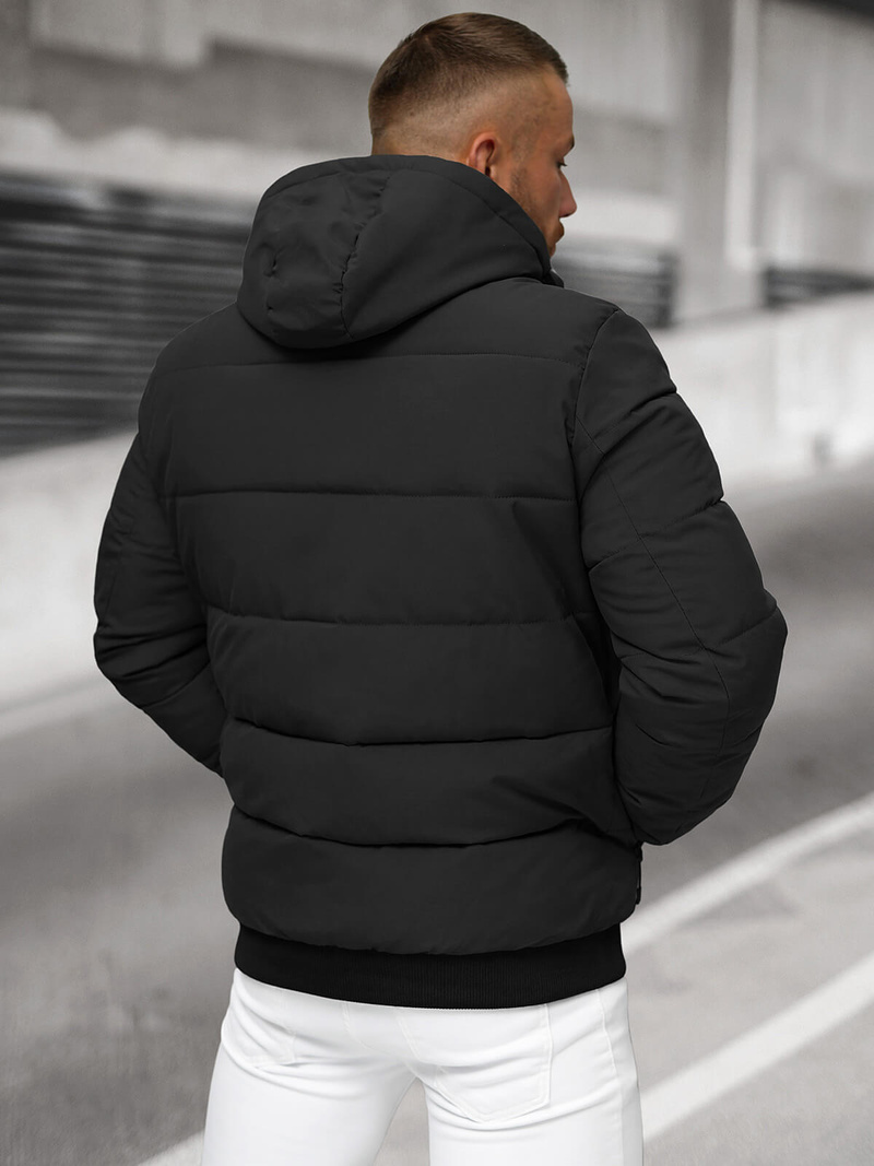 Pánská Zimní Bunda Černá OZONEE JS/31M5023/392