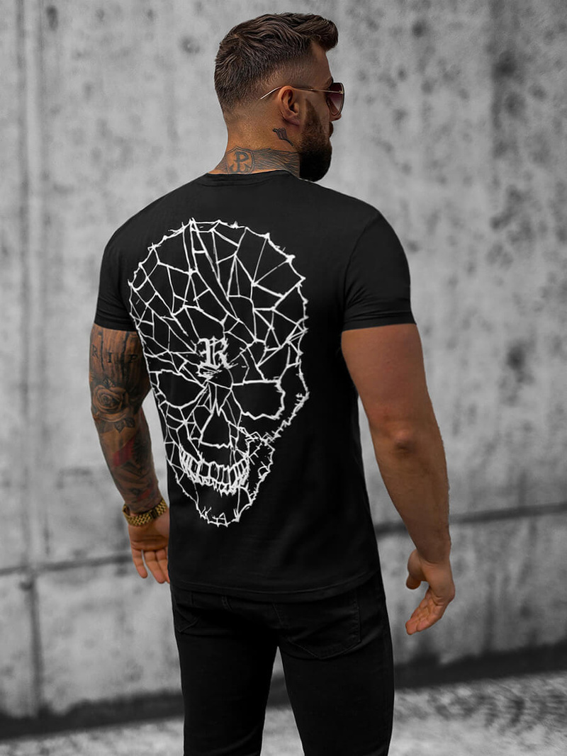 Pánské Tričko Černé OZONEE NB/MT3027