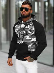 Pánská Mikina Šedé OZONEE JS/8B158/2