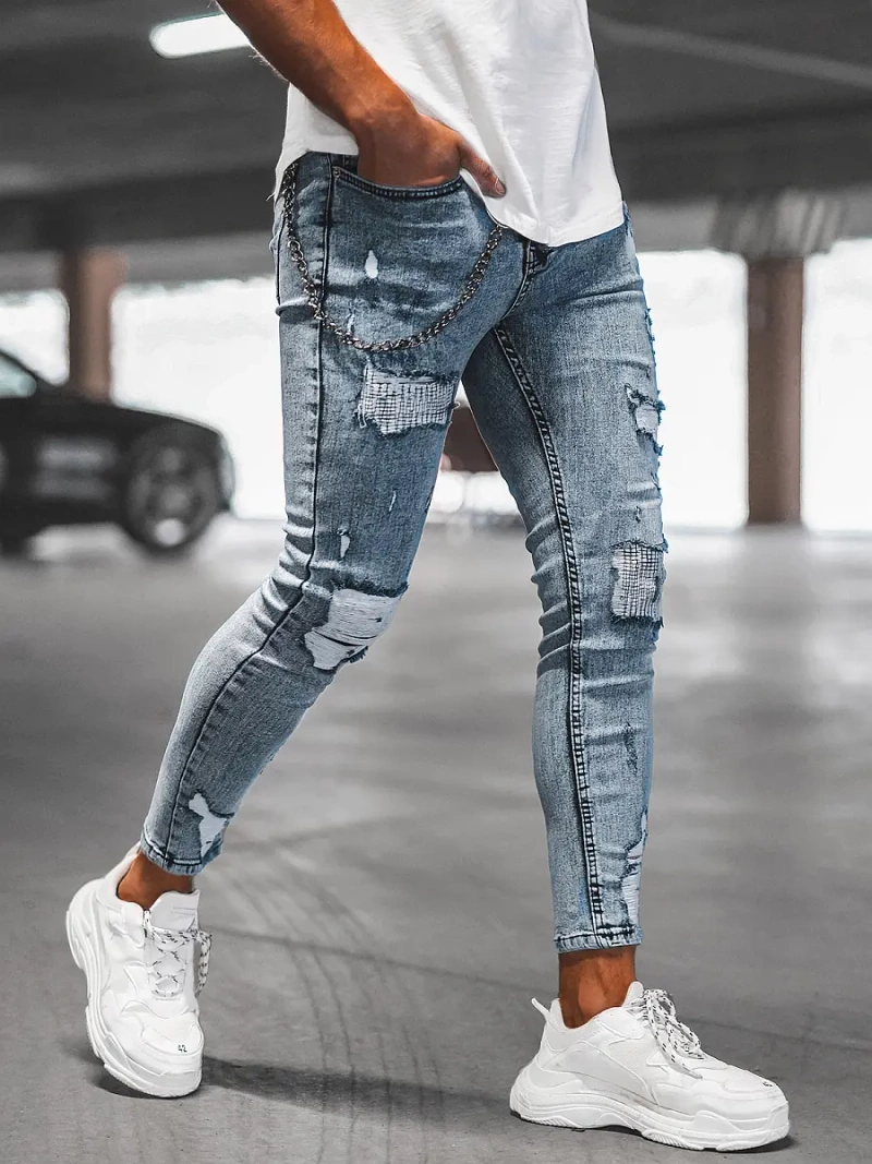 Pánské Džíny Světle-Modré OZONEE DP/214