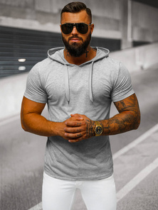 Pánské Tričko Šedý OZONEE JS/8T89/2