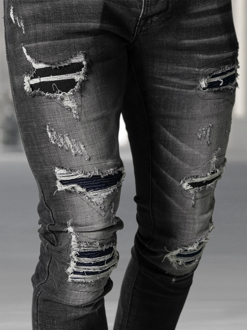 Pánské Džíny Černé OZONEE NB/MP0075NZ