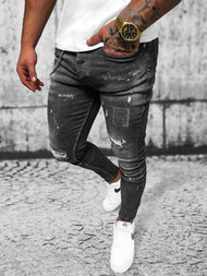 Pánské Džíny Černé OZONEE O/MB463