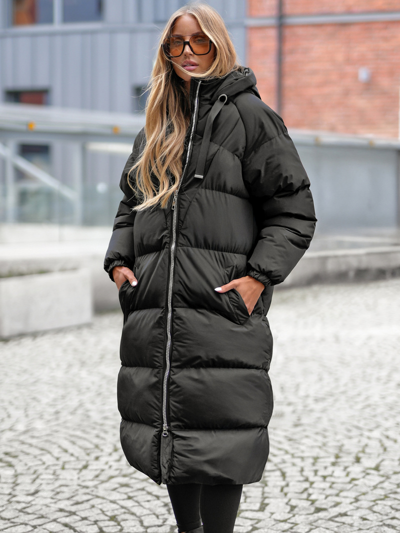 Dámská Bunda Černá OZONEE JS/5M3163/392Z