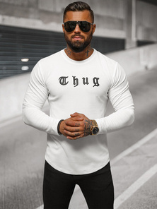 Pánská Mikina Bílá OZONEE O/T6612