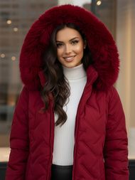 Dámská Bunda Vínová OZONEE JS/16M9296/06Z