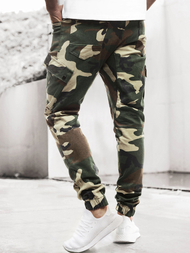 Pánské Kalhoty Jogger Maskáčové-Zelené Ozonee A/0853