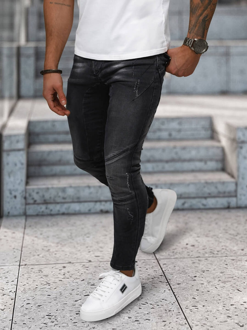 Pánské Džíny Černé OZONEE NB/MP0025NZ